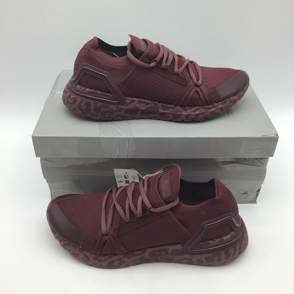 Adidas Stella McCartney UltraBoost 20 Maroon KH9007 Womens Size 8 Sneaker NEW
